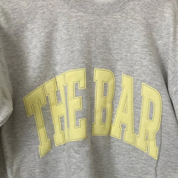 The Bar Gray and Yellow Sweatshirt - Picture 3 of 7